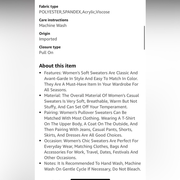 Amazon Striped Blue and Orange Women's Sweater size XL - Picture 5 of 6